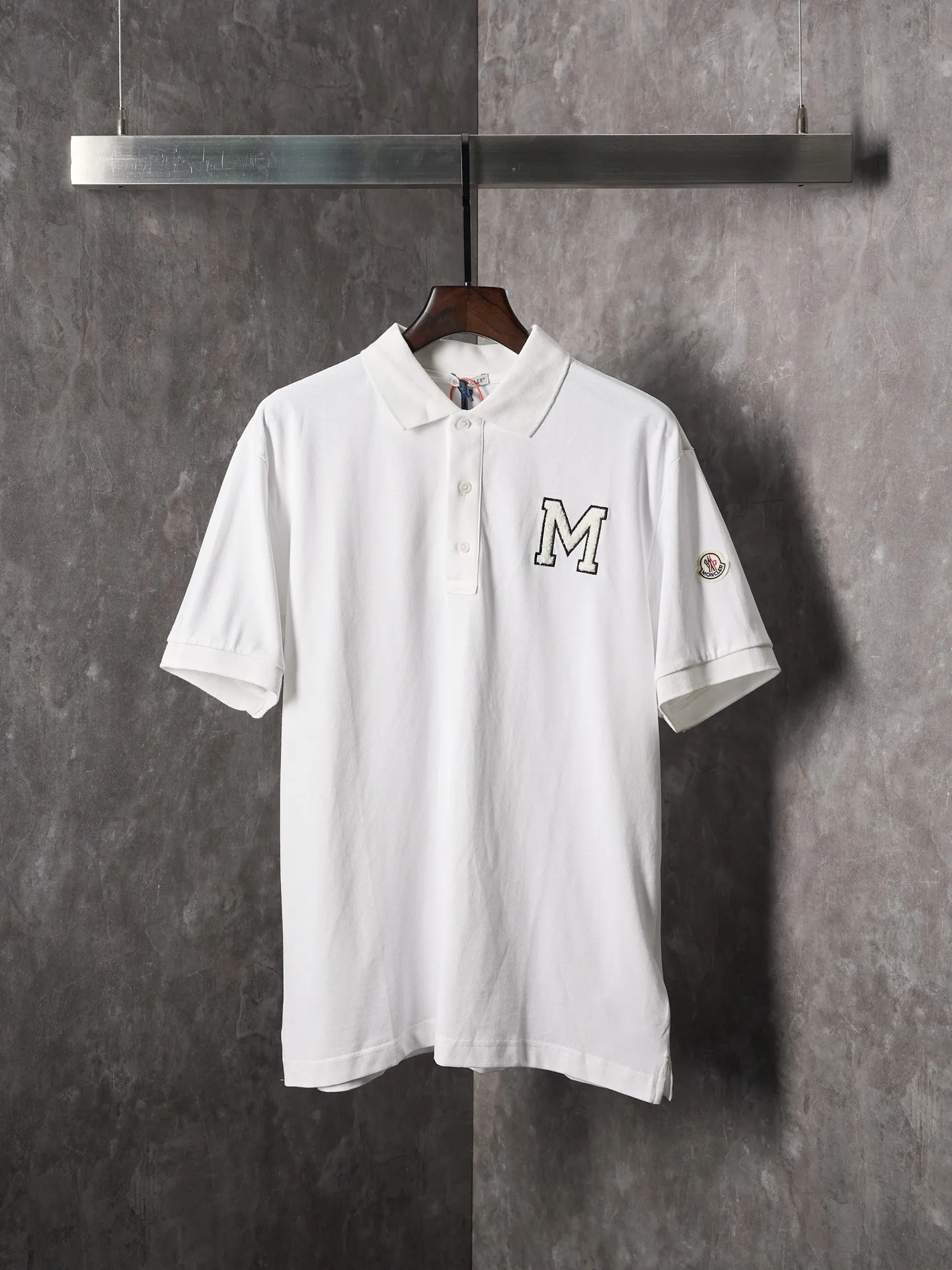 Moncler/ Polo 【In Stock】S M L XL White M Gray Polo Polo